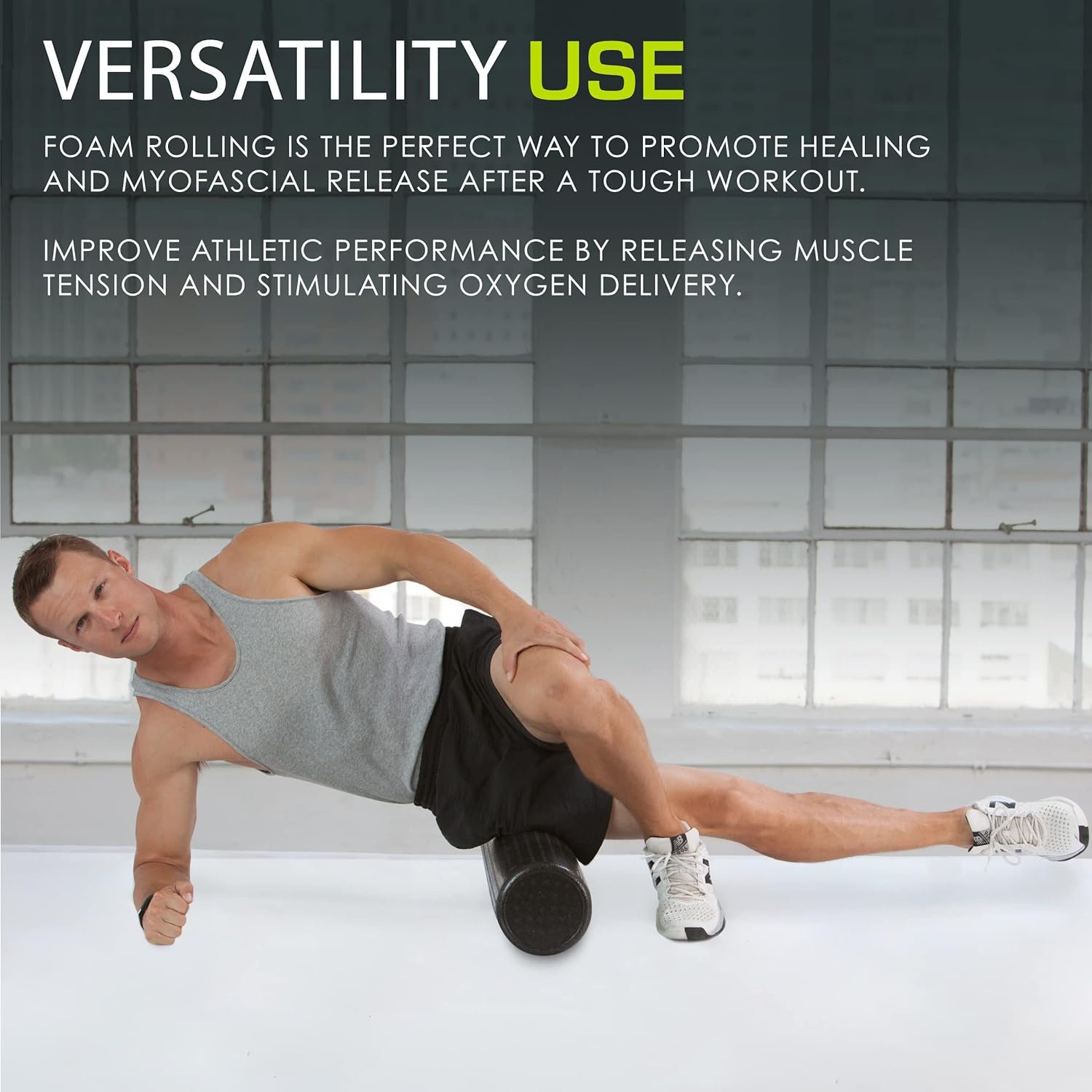 ProsourceFit High Density Foam Rollers 18 - inches Long, Firm Full Body Athletic Massager for Back - Image 7