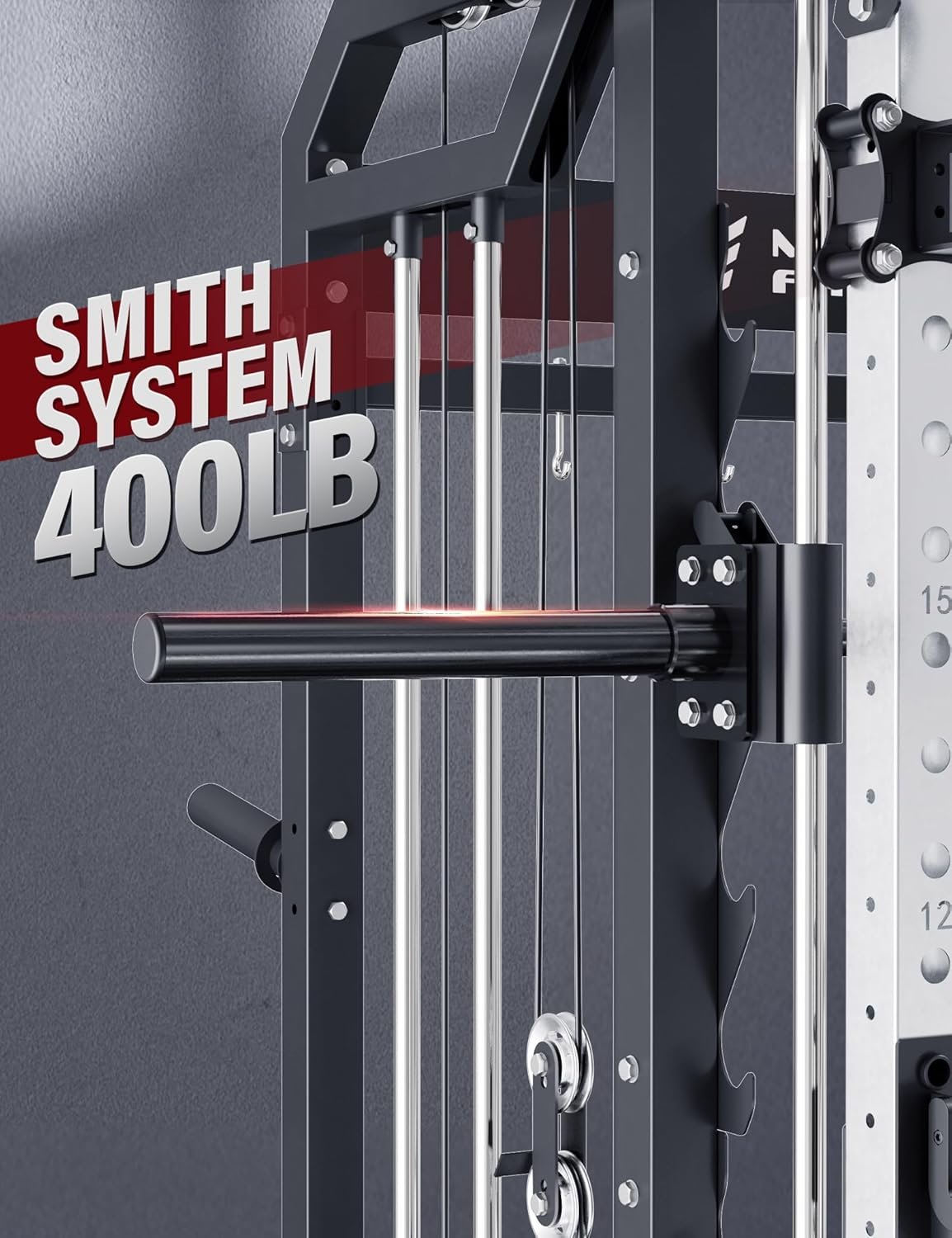 Major Fitness Drone2 Advanced Training Smith Machines– All-in-One Home Gym Squat Rack with Aluminum - Image 6