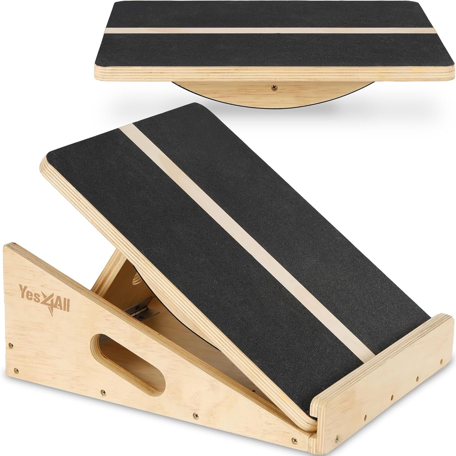 Yes4All Professional Incline Board, Slant Board Calf Stretching, Squat Wedge and Anti-Slip Surface, - Image 2