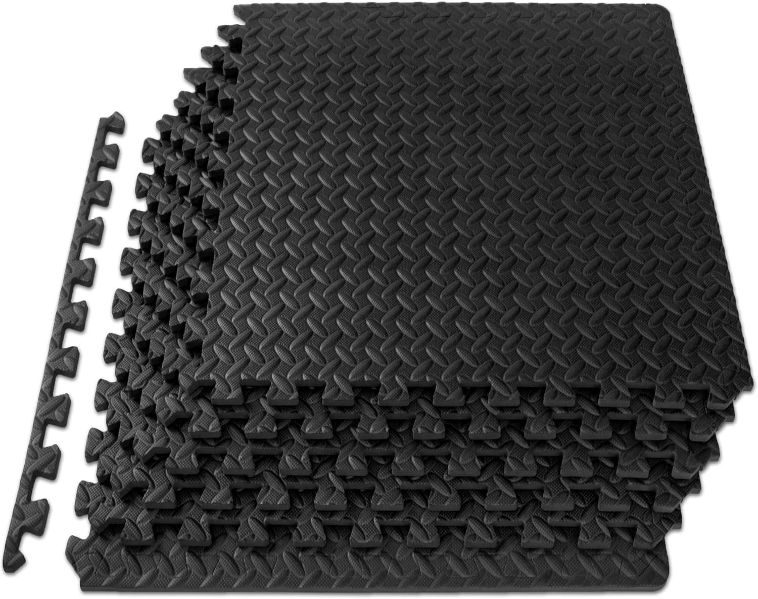 ProsourceFit Puzzle Exercise Mat ½ in, EVA Interlocking Foam Floor Tiles for Home Gym, Mat for Home - Image 2