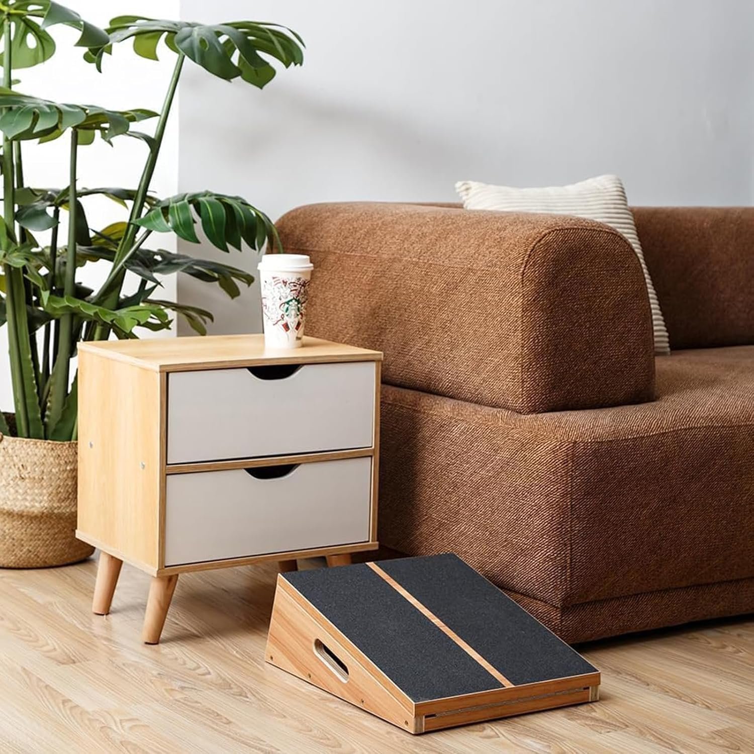 StrongTek Professional Wooden Slant Board, Adjustable Incline Board, and Calf Stretcher, Stretch - Image 8