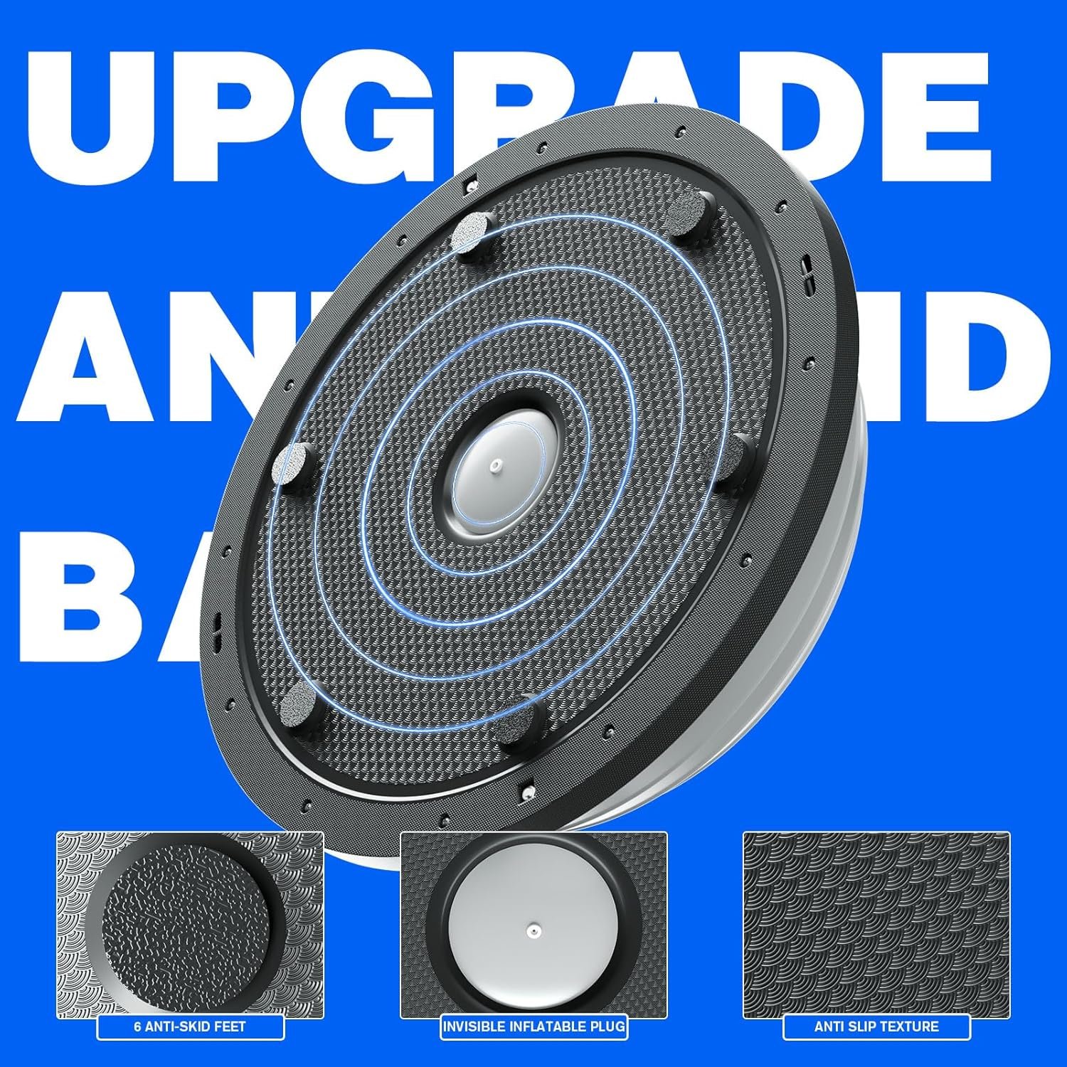 Half Balance Ball Trainer - Half Exercise Ball for Yoga, Core Strengthening, Workouts, Home Gym, - Image 5