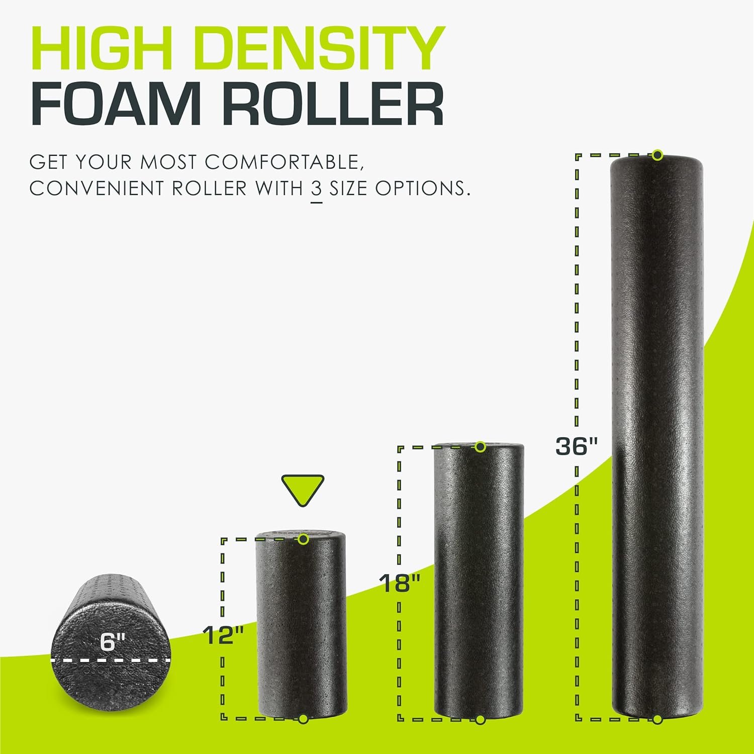 ProsourceFit High Density Foam Rollers 18 - inches Long, Firm Full Body Athletic Massager for Back - Image 3