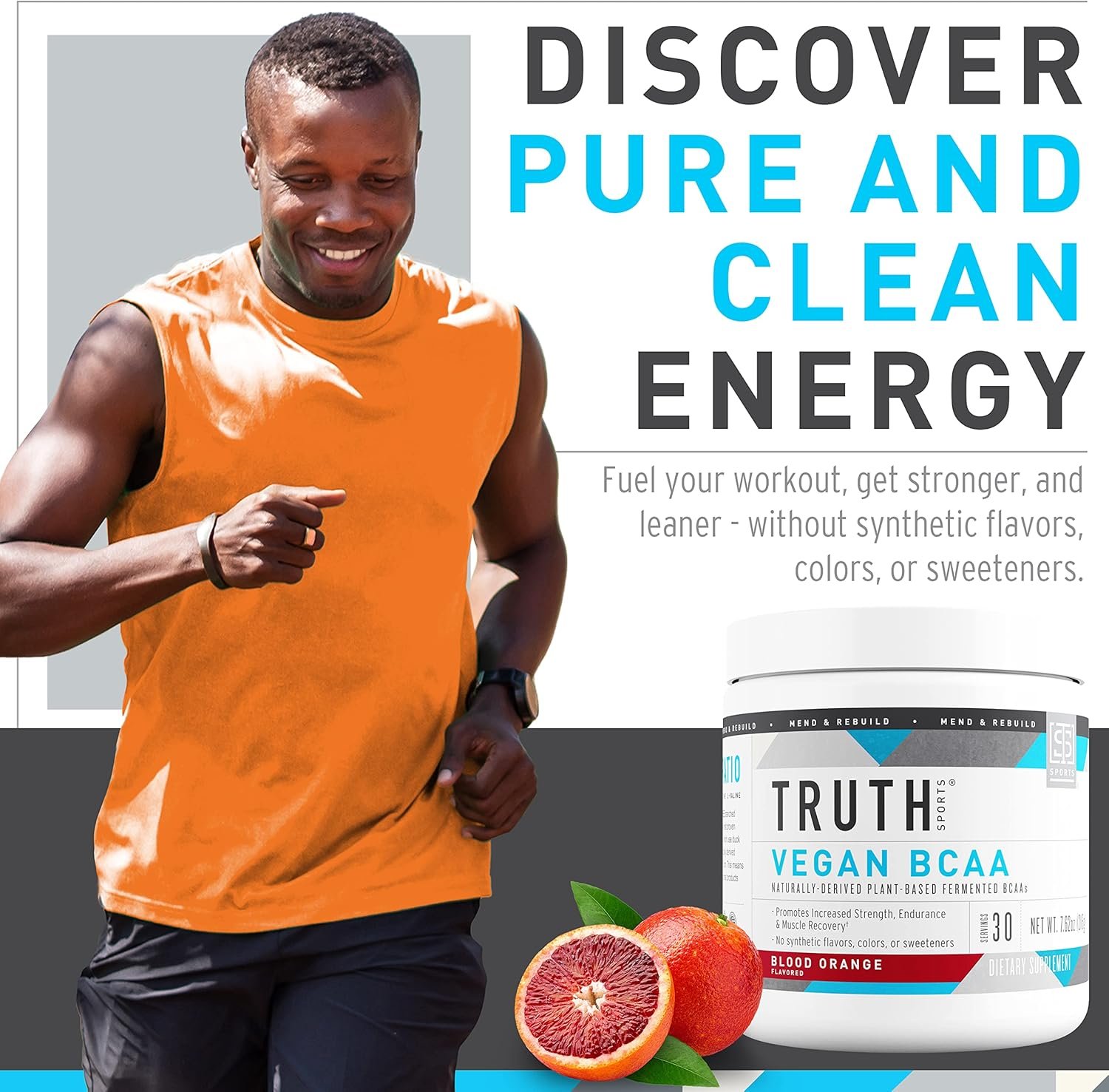 Truth Nutrition Vegan BCAA Powder- 2:1:1 Ratio Natural BCAAs Amino Acids Powder for Energy, Muscle - Image 6
