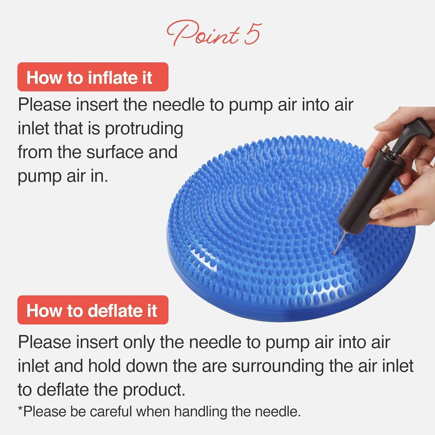 Balance Disc with Air Pump Wobble Cushion for Stability Workout 2 PCS - Image 7