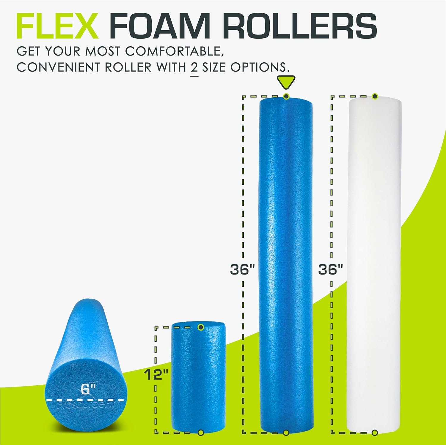 ProsourceFit Flex Foam Rollers for Muscle Massage, Physical Therapy, Core & Balance Exercises - Image 3