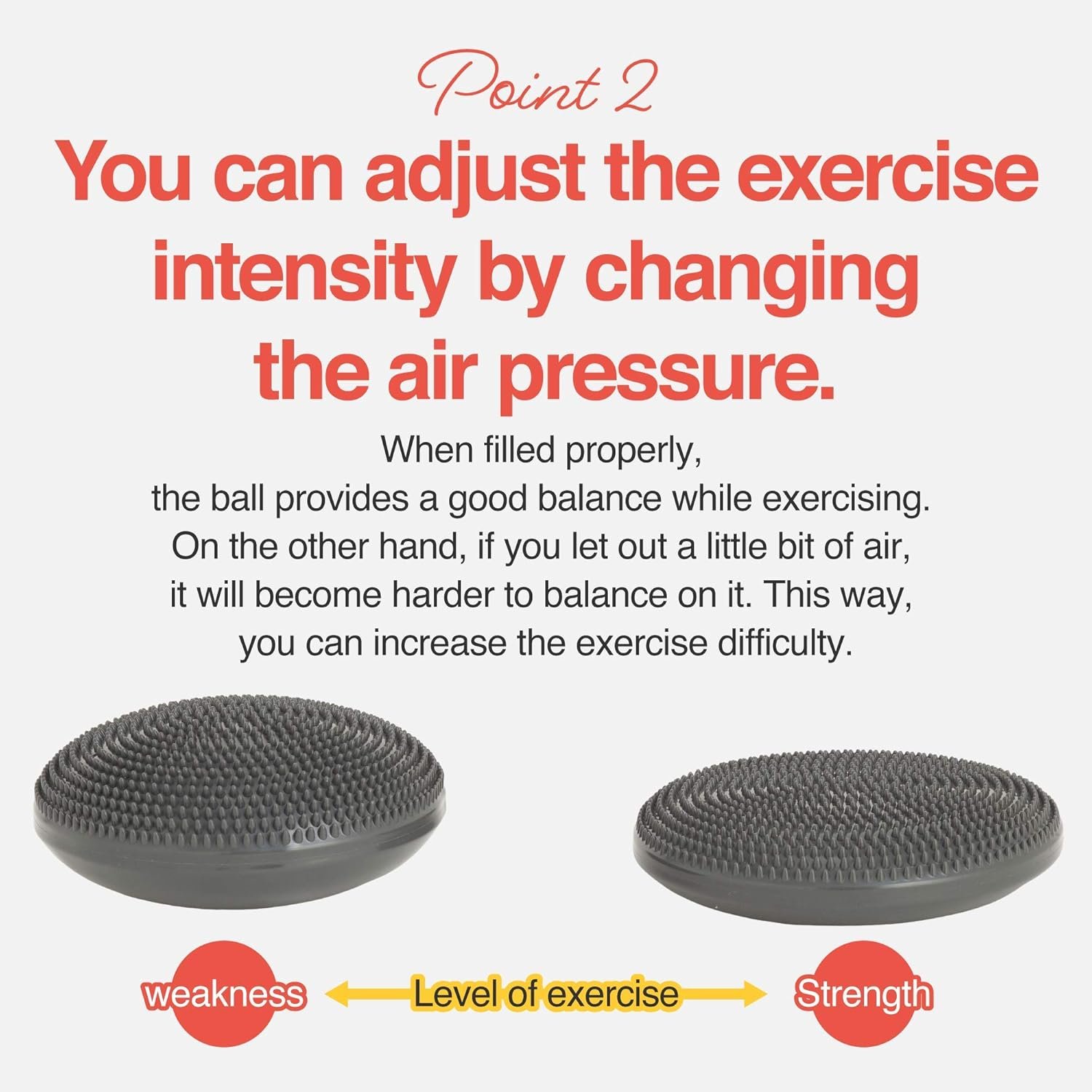Balance Disc with Air Pump Wobble Cushion for Stability Workout 2 PCS - Image 4