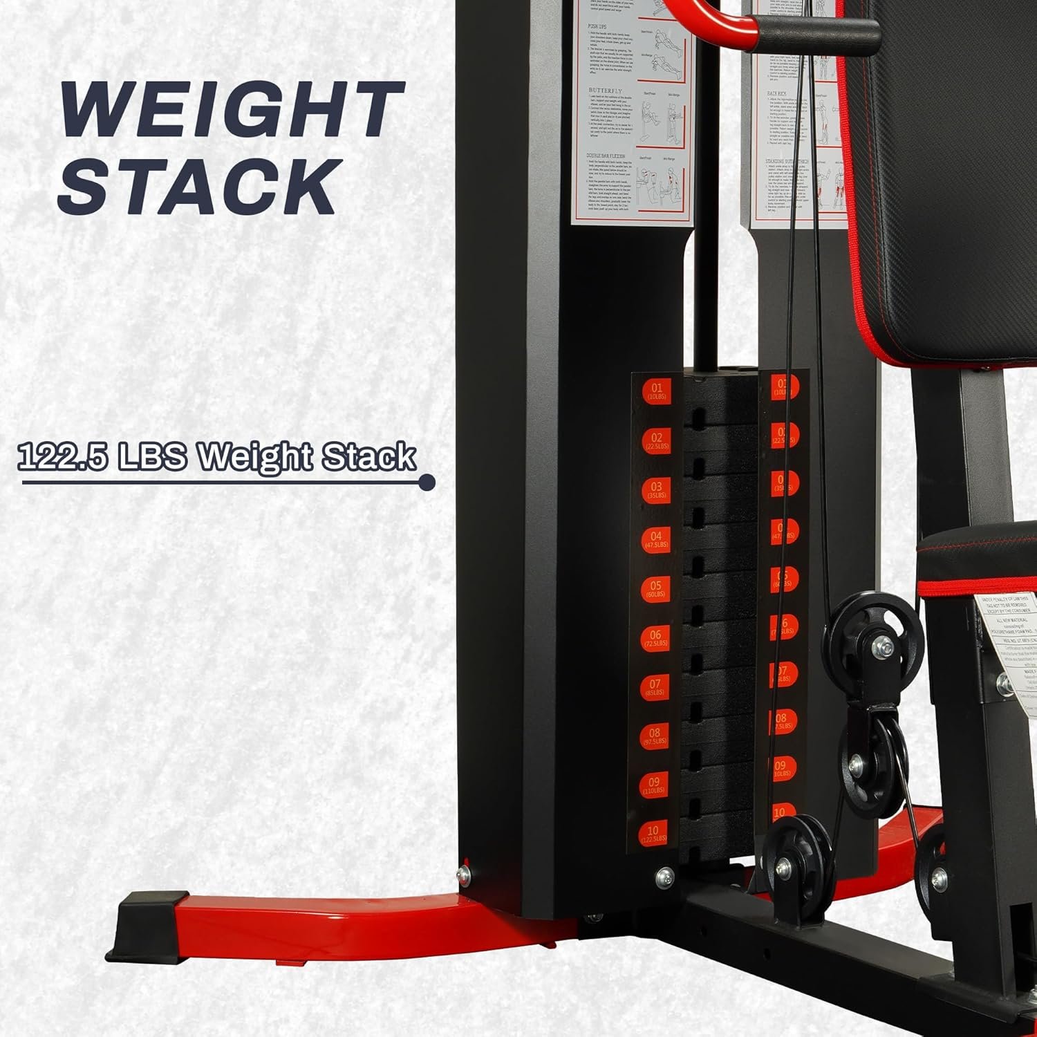 Home Gym, Workout Equipment with Leg Press, Exercise Equipment for Home with Pulley System, Home Gym - Image 5