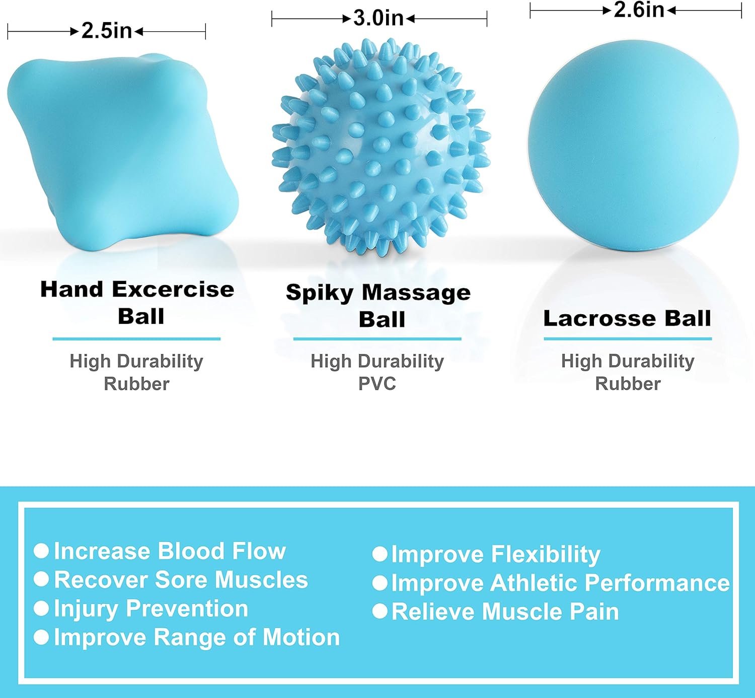 Posture Magic Massage Ball Set for Myofascial Trigger Point Release & Deep Tissue Massage - Set of 6 - Image 4
