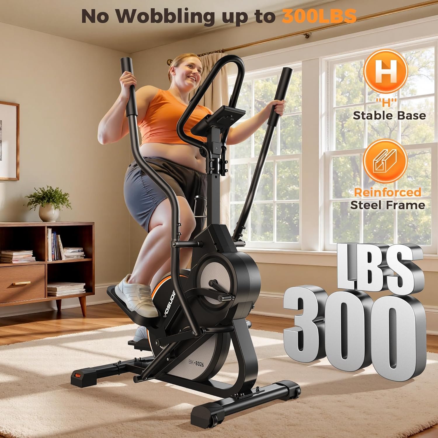 YOSUDA Elliptical Exercise Machine, 3-in-1 (Elliptical + Cardio Climber + Stair Stepper) Elliptical - Image 5