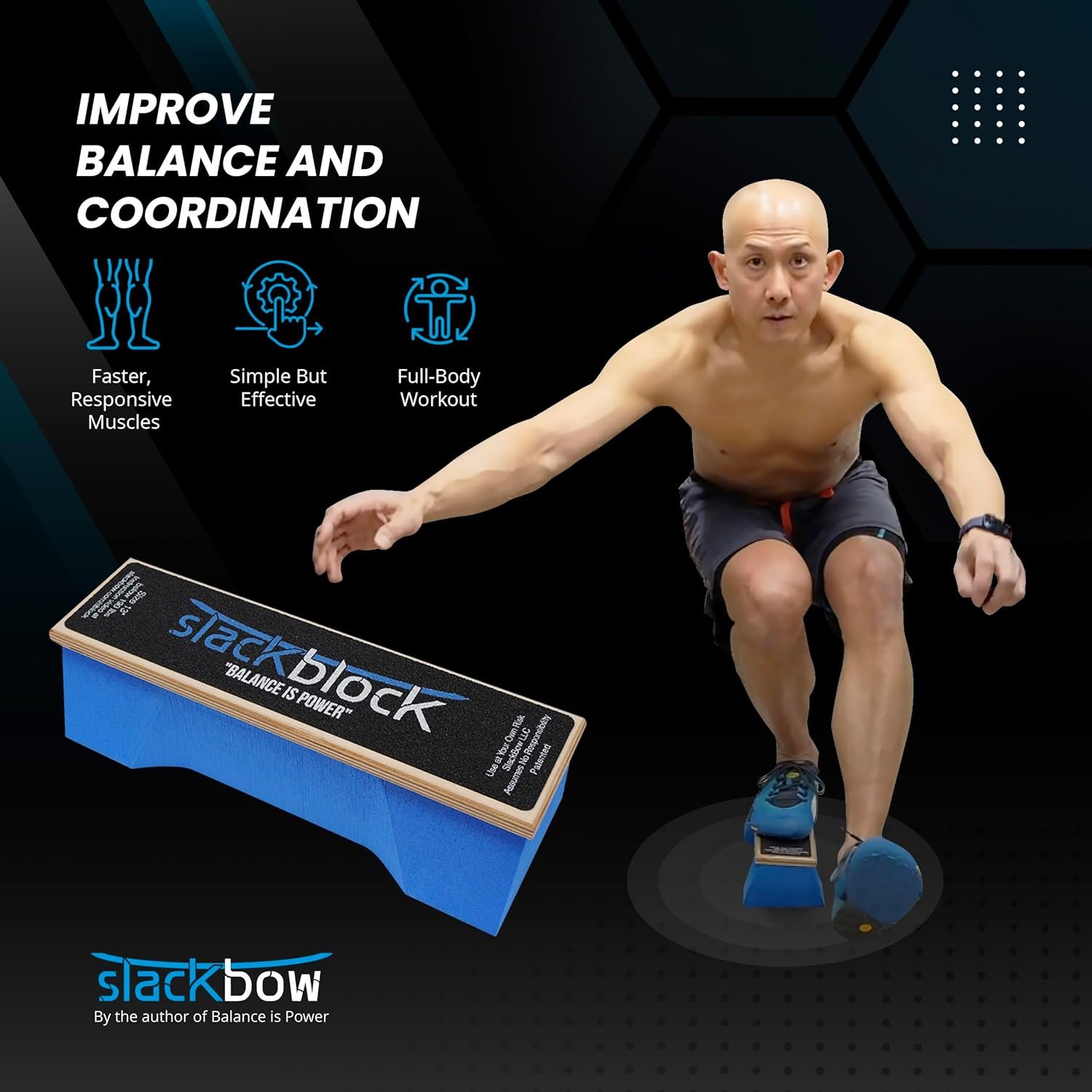 SlackBlock Athletic Balance Trainer – Improve Balance, Stability, and Athletic Performance – - Image 7