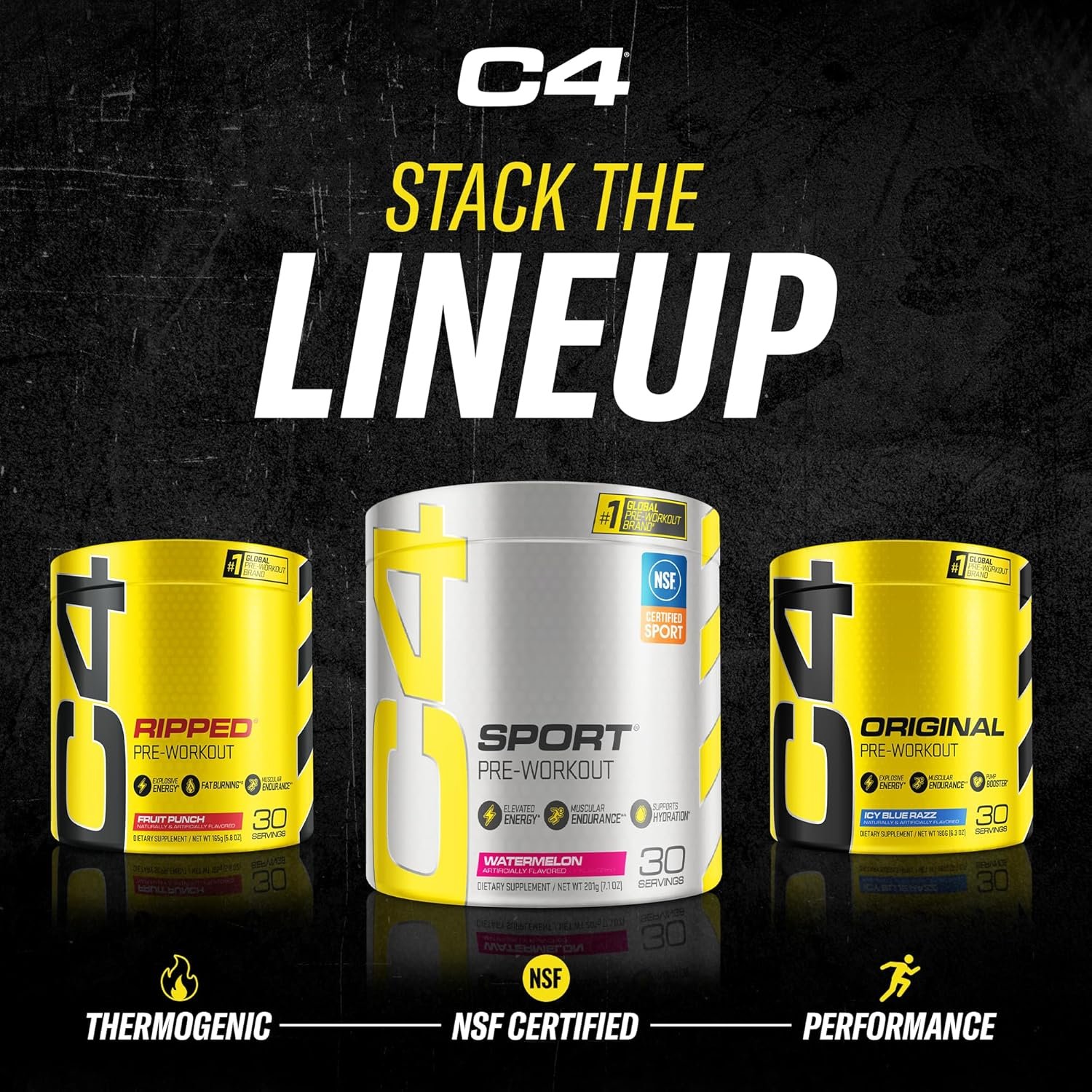 Cellucor C4 Original Pre Workout Powder Frozen Bombsicle Sugar Free Preworkout Energy for Men & - Image 9