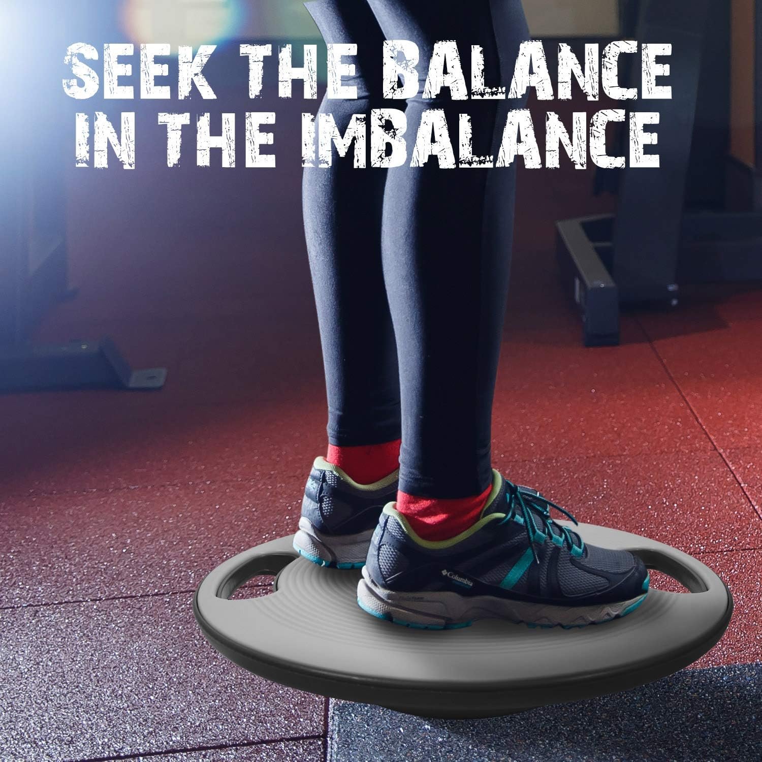 Yes4All Upgraded Wobble Balance Board, 16.34" TPE Non-slip, Stability Board for Home Gym, Standing - Image 7