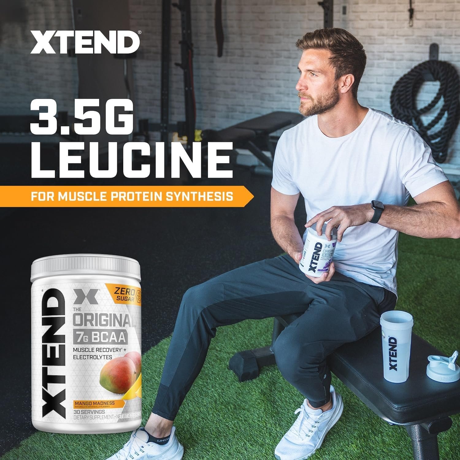 Xtend XTEND Original BCAA Powder 7g BCAA and 2.5g L-Glutamine, Sugar Free Post Workout Muscle - Image 5