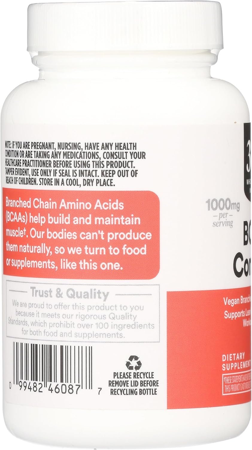 Whole Foods Market, BCAA Complex, 60 Count - Image 5
