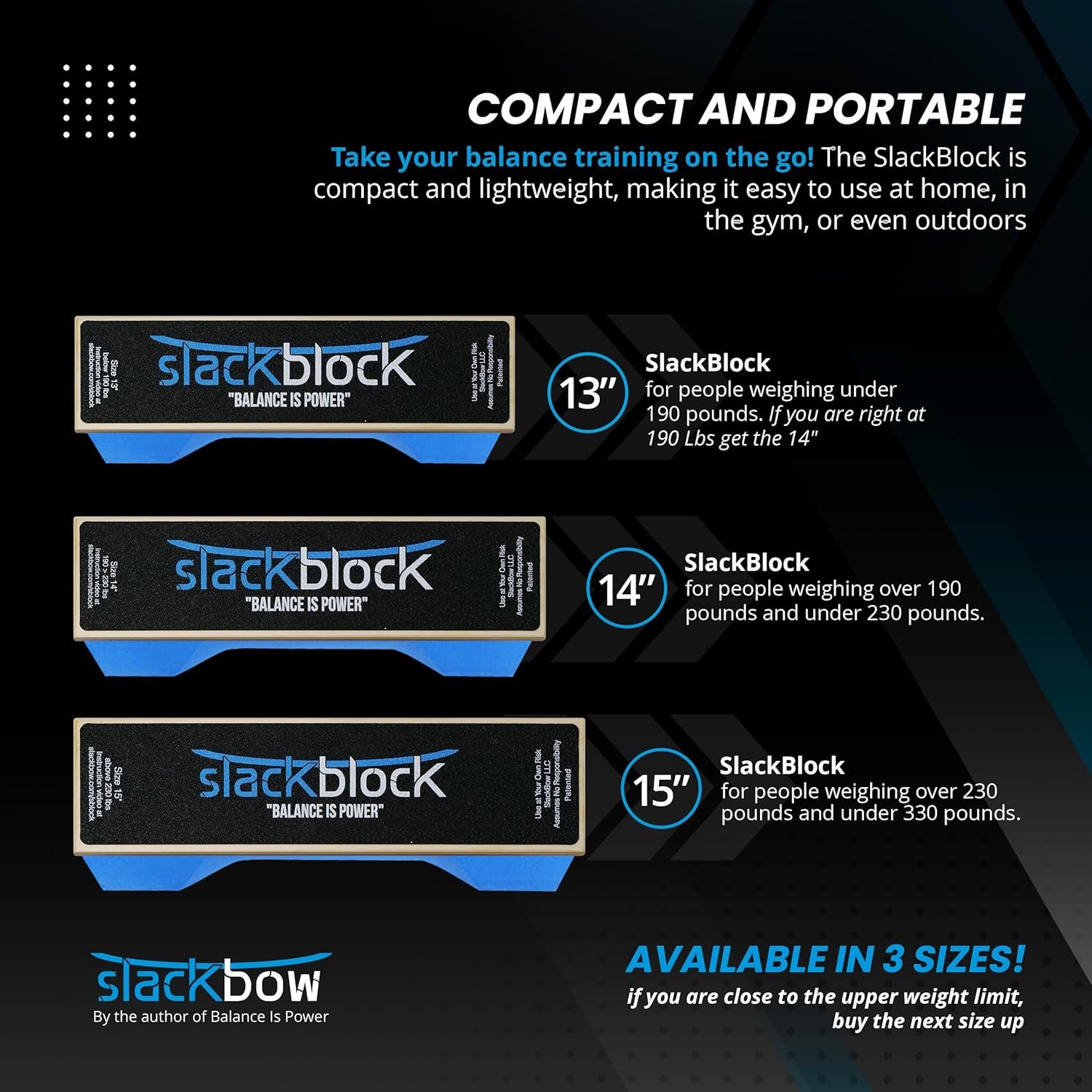 SlackBlock Athletic Balance Trainer – Improve Balance, Stability, and Athletic Performance – - Image 4