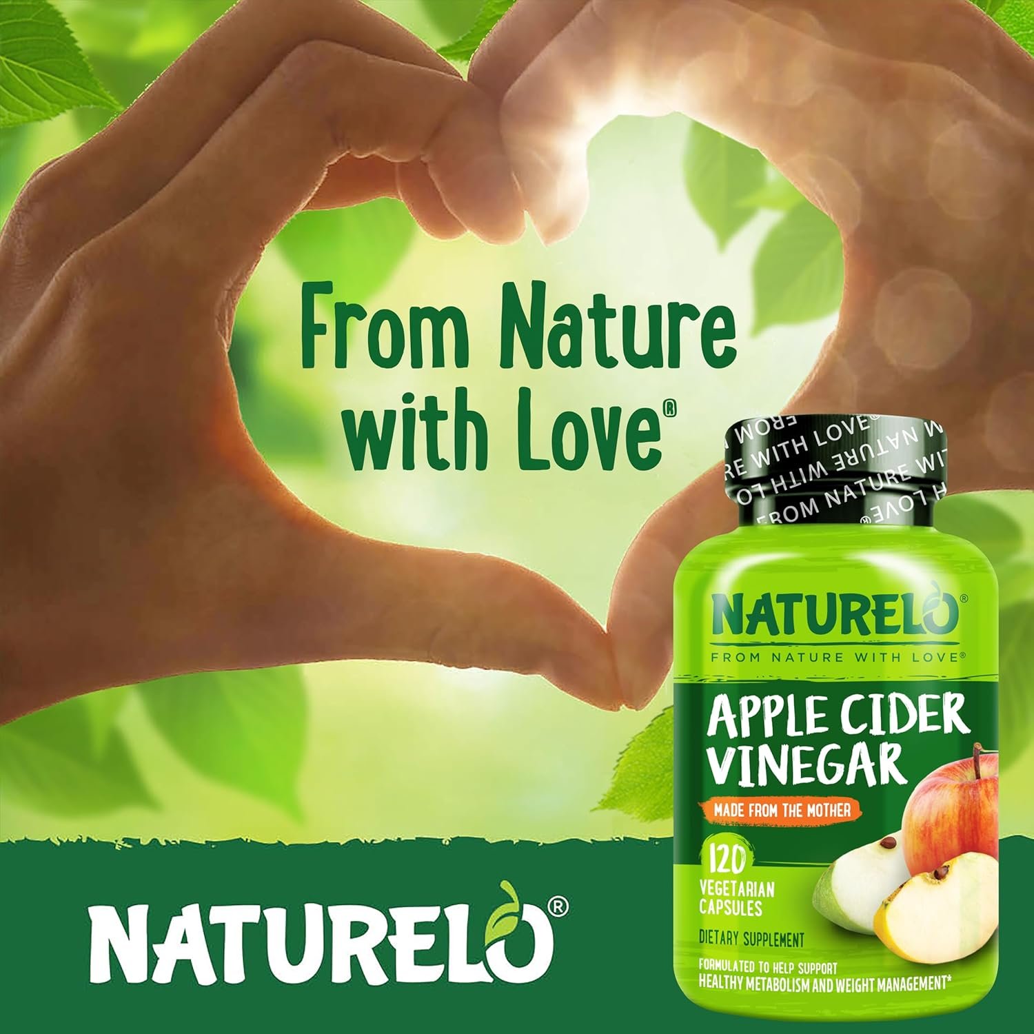 NATURELO Apple Cider Vinegar Capsules - Natural ACV with Mother Supplement for Men & Women for - Image 7