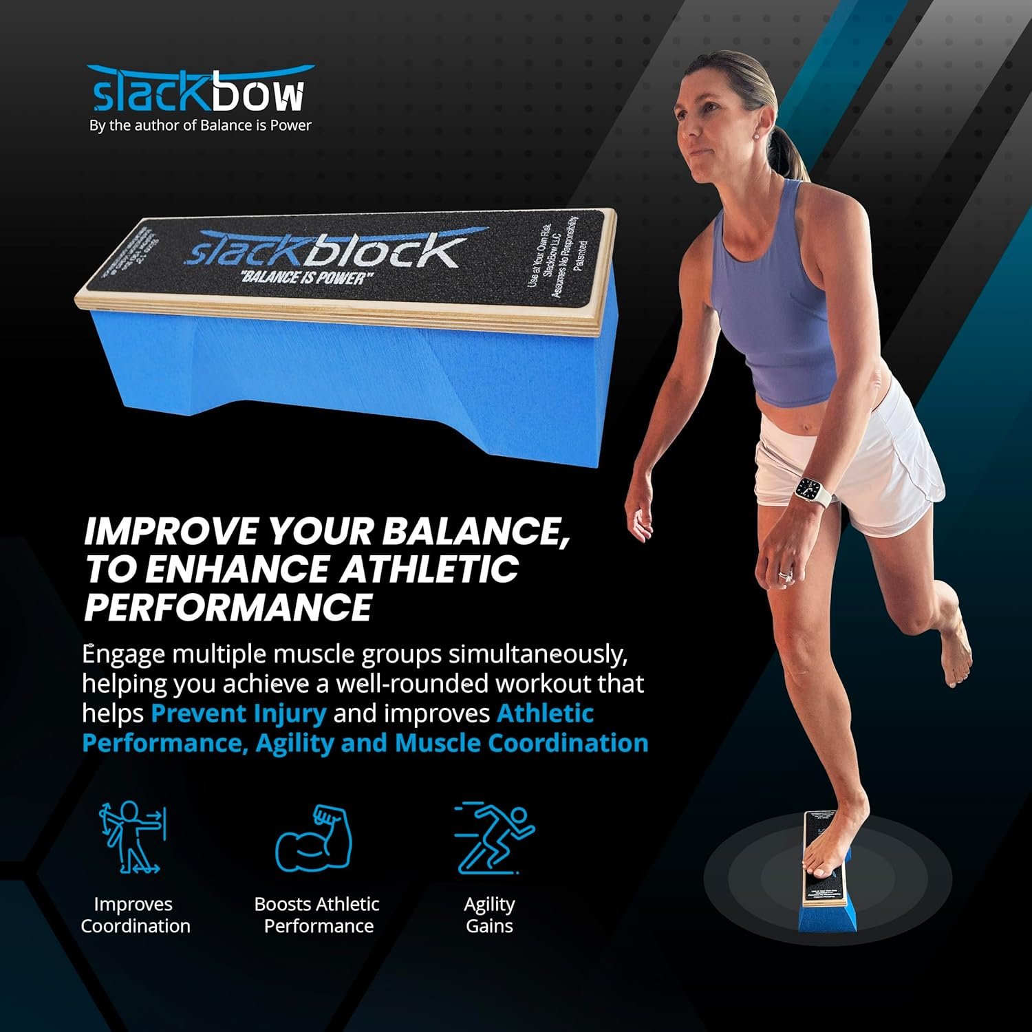 SlackBlock Athletic Balance Trainer – Improve Balance, Stability, and Athletic Performance – - Image 3