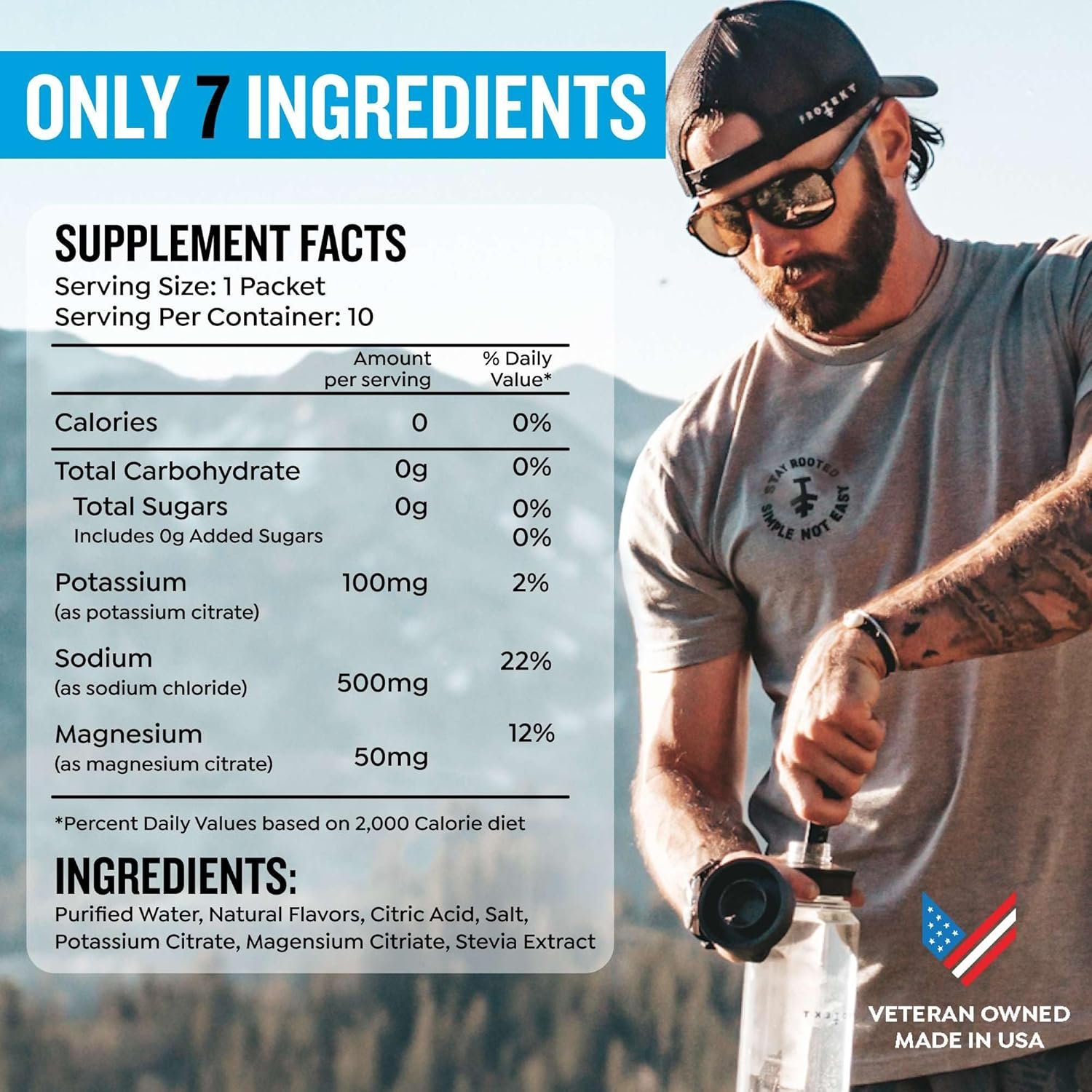 PROTEKT Electrolyte Packets for Recovery & Hydration | Organic & Sugar-Free Electrolytes Drinks | - Image 3