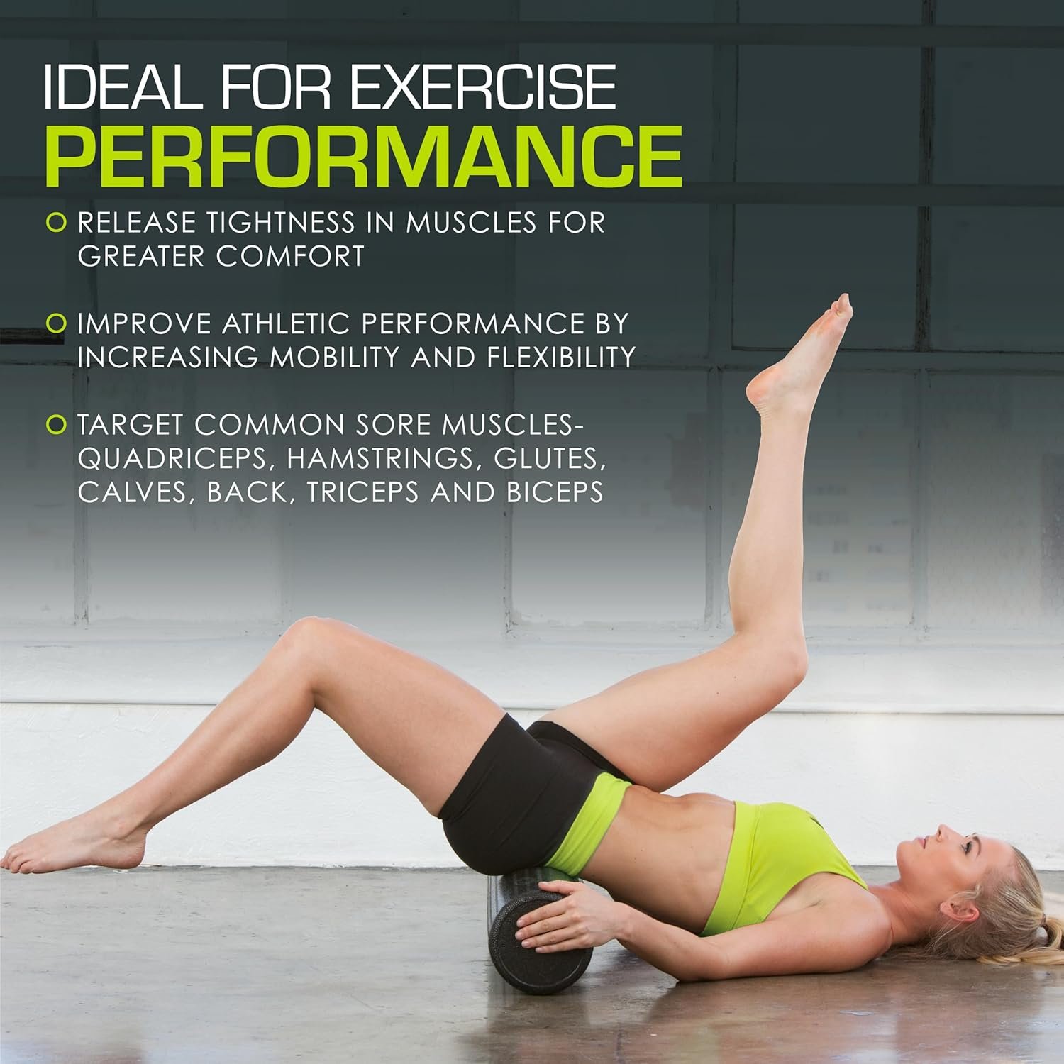 ProsourceFit High Density Foam Rollers 18 - inches Long, Firm Full Body Athletic Massager for Back - Image 8