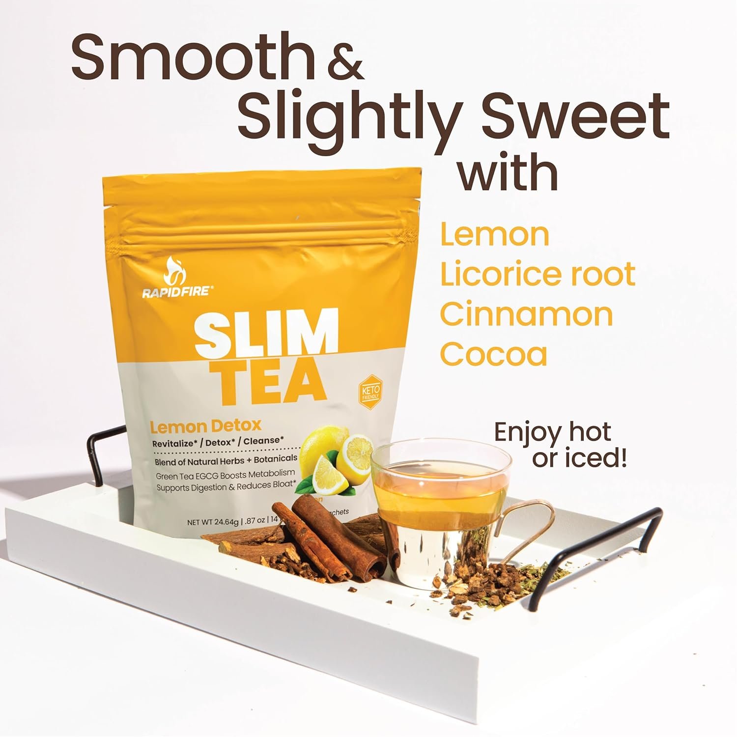 Slim Tea 14 Day Herbal Teatox, Blend of Natural Herbs and Botanicals, Supports Healthy Weight - Image 4
