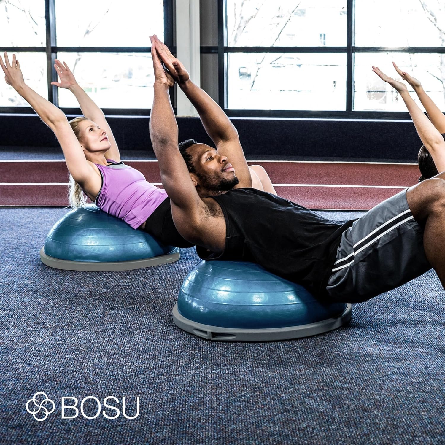 Bosu Pro Multi Functional Home Gym Full Body Balance Strength Trainer Ball Equipment with Guided - Image 5