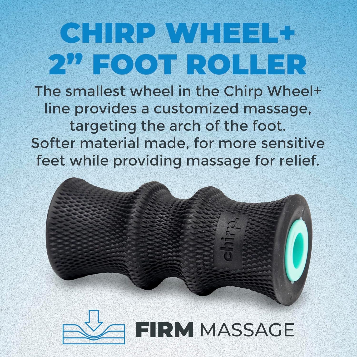 Chirp Wheel Foam Roller – Targeted Back & Neck Relief, Lumbar Spine Stretcher, Spinal Decompression - Image 3