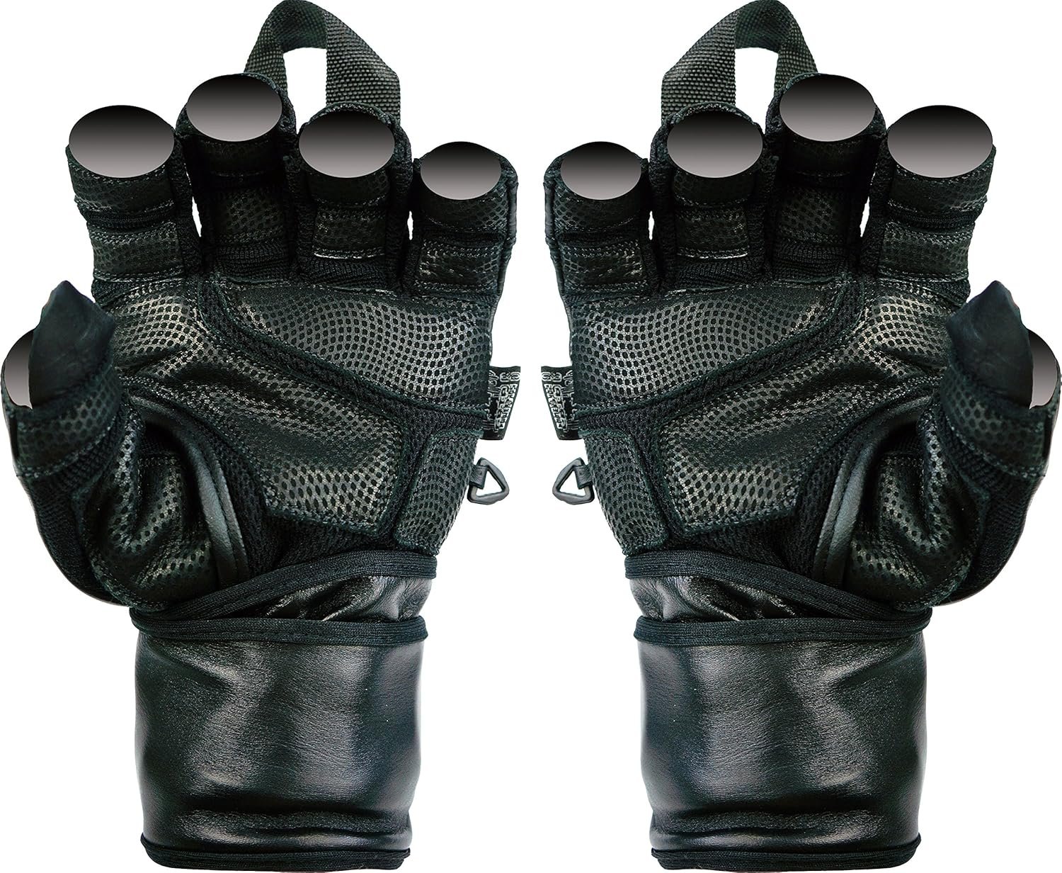 Epic Leather Gym Gloves with Built in 2" Wide Wrist Wraps Grip & Design for Weightlifting Power - Image 8