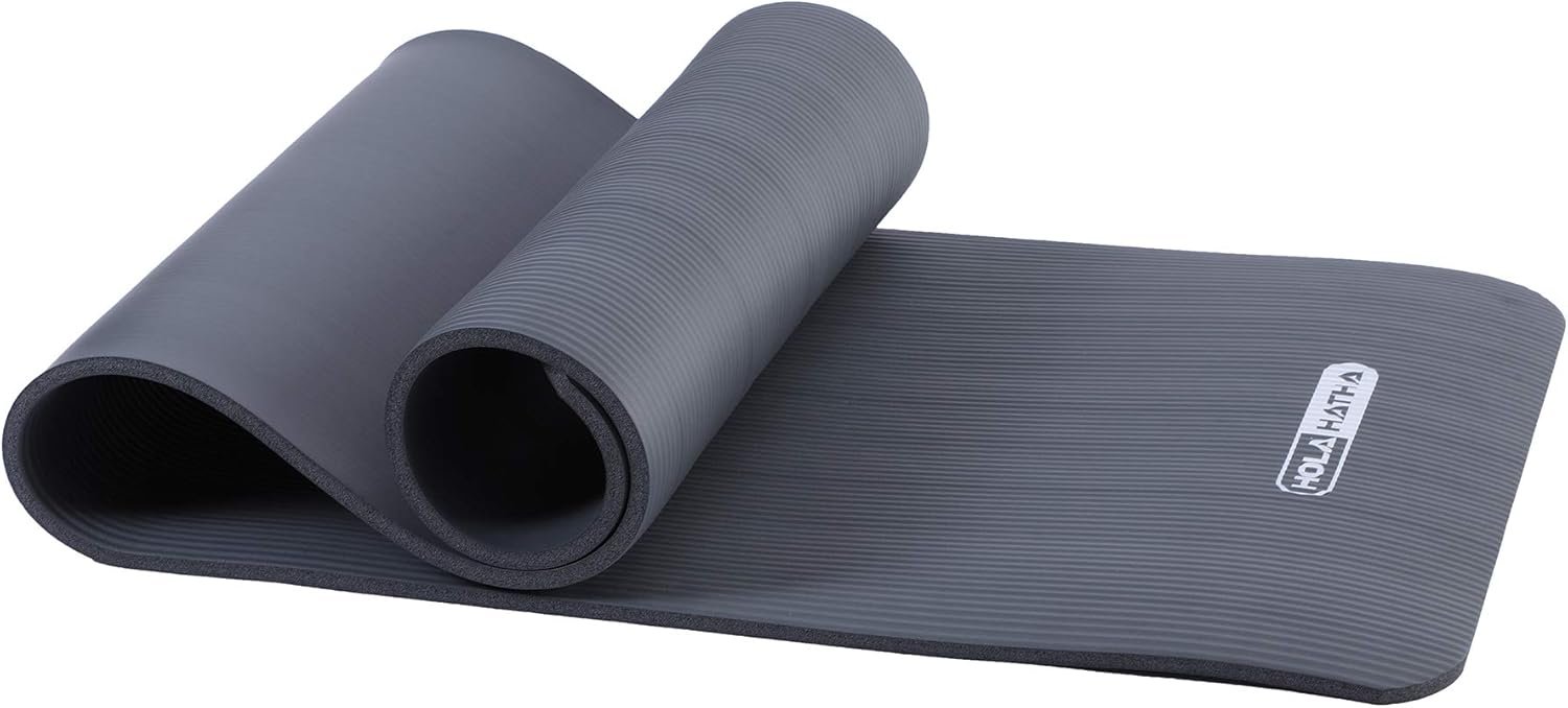 Thick High Density Yoga Mat Exercise Equipment Gym Floor Mat, ½ Inch Thick 72 x 24” Non-Slip Workout - Image 2