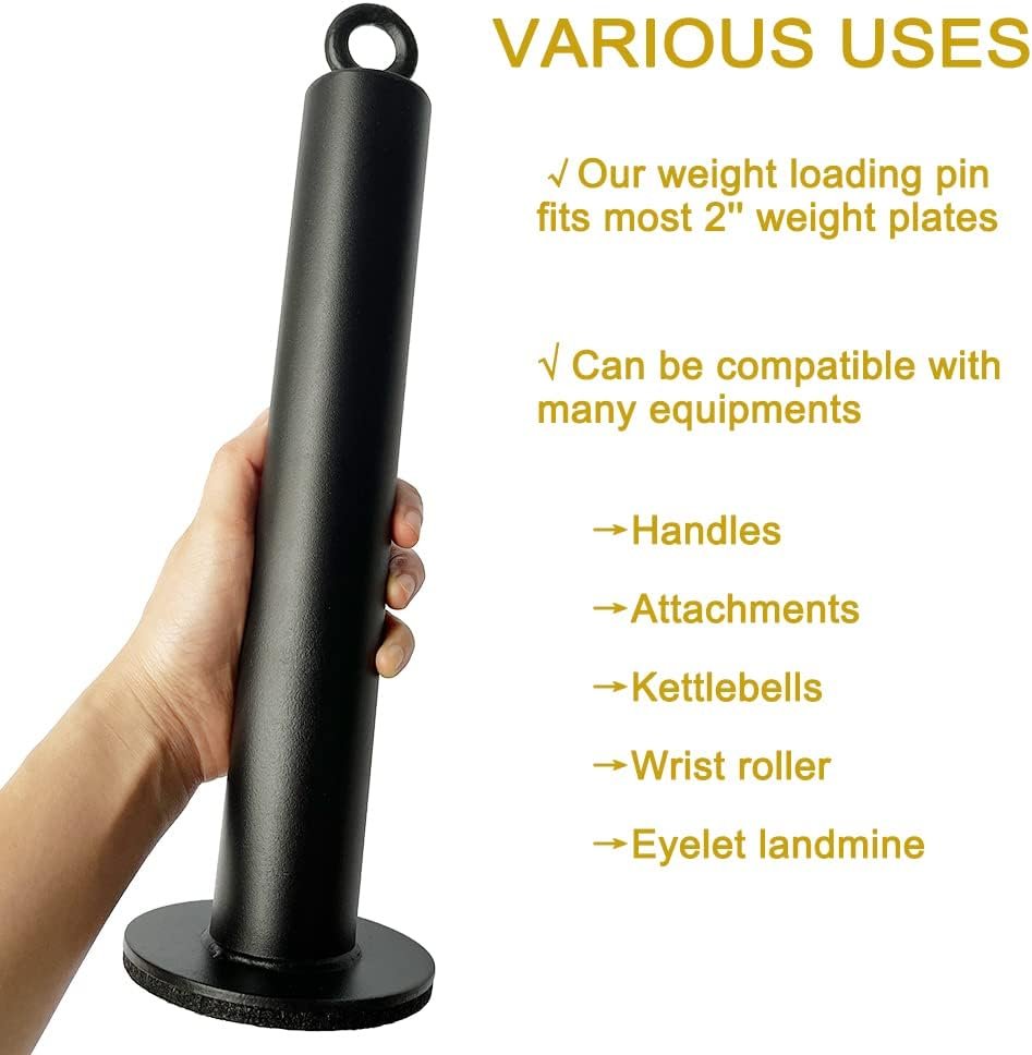 Weight Loading Pin 2 inch,Olympic Weight Plate Loading Pin for Cable Pulley System LAT - Image 5