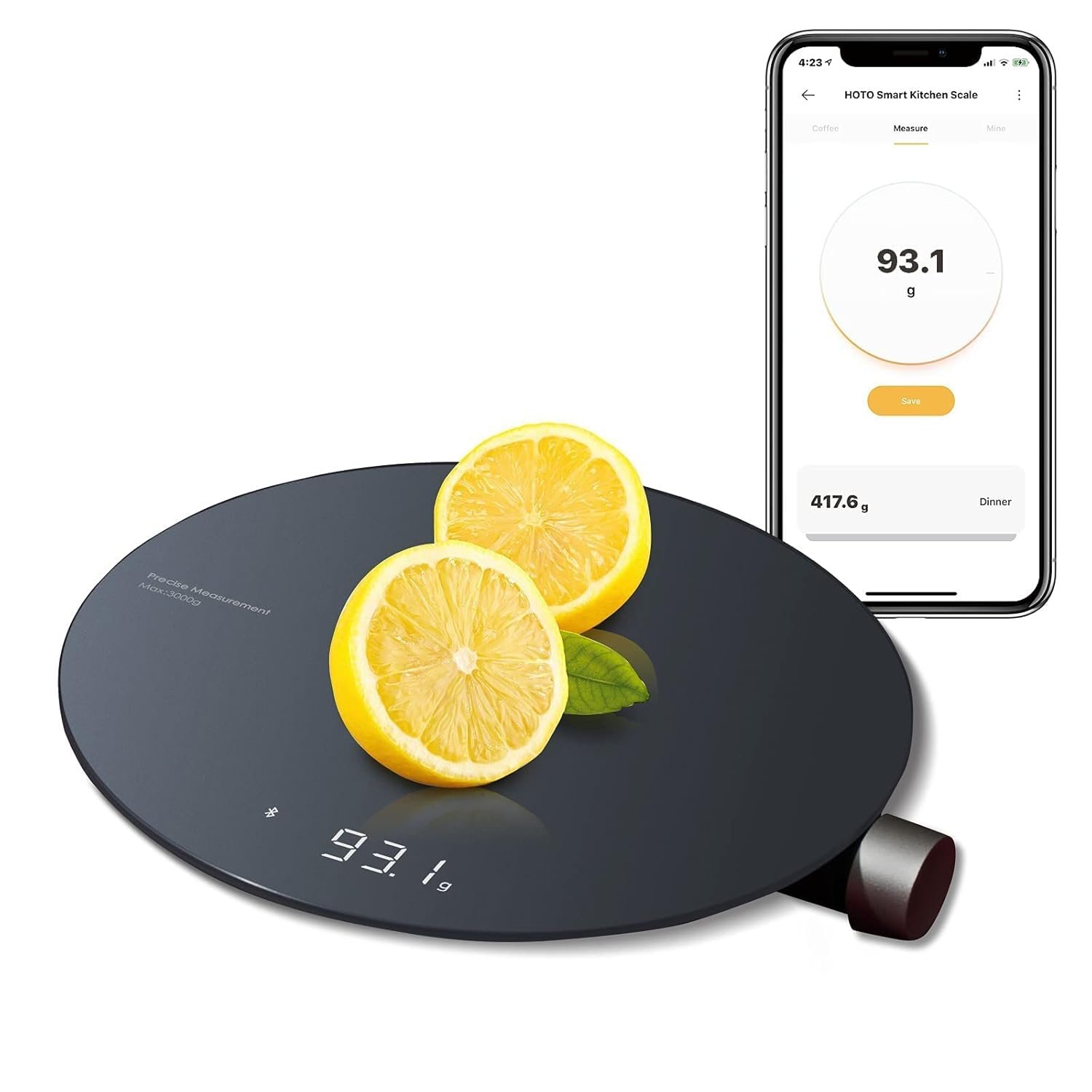 HOTO Smart Food Scale, Kitchen Scale, Food Scales Digital Weight Grams and Oz, Coffee Scale, Kitchen - Image 2
