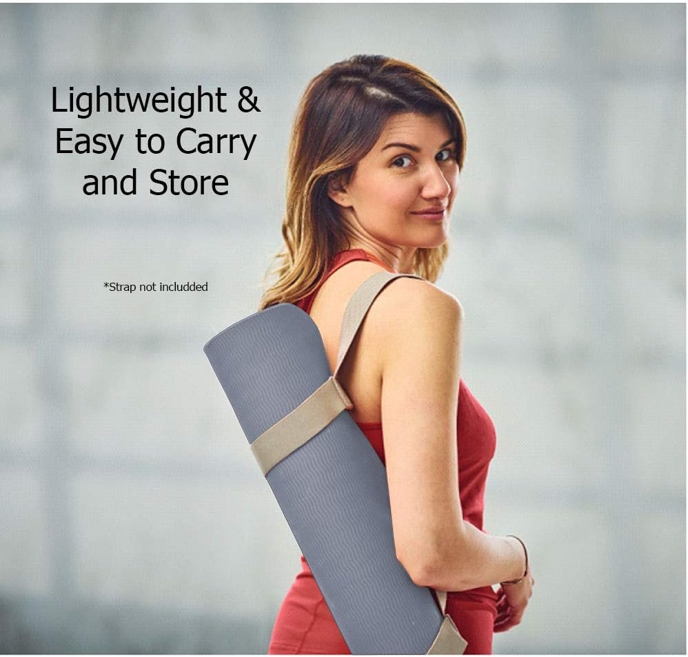 Thick High Density Yoga Mat Exercise Equipment Gym Floor Mat, ½ Inch Thick 72 x 24” Non-Slip Workout - Image 9