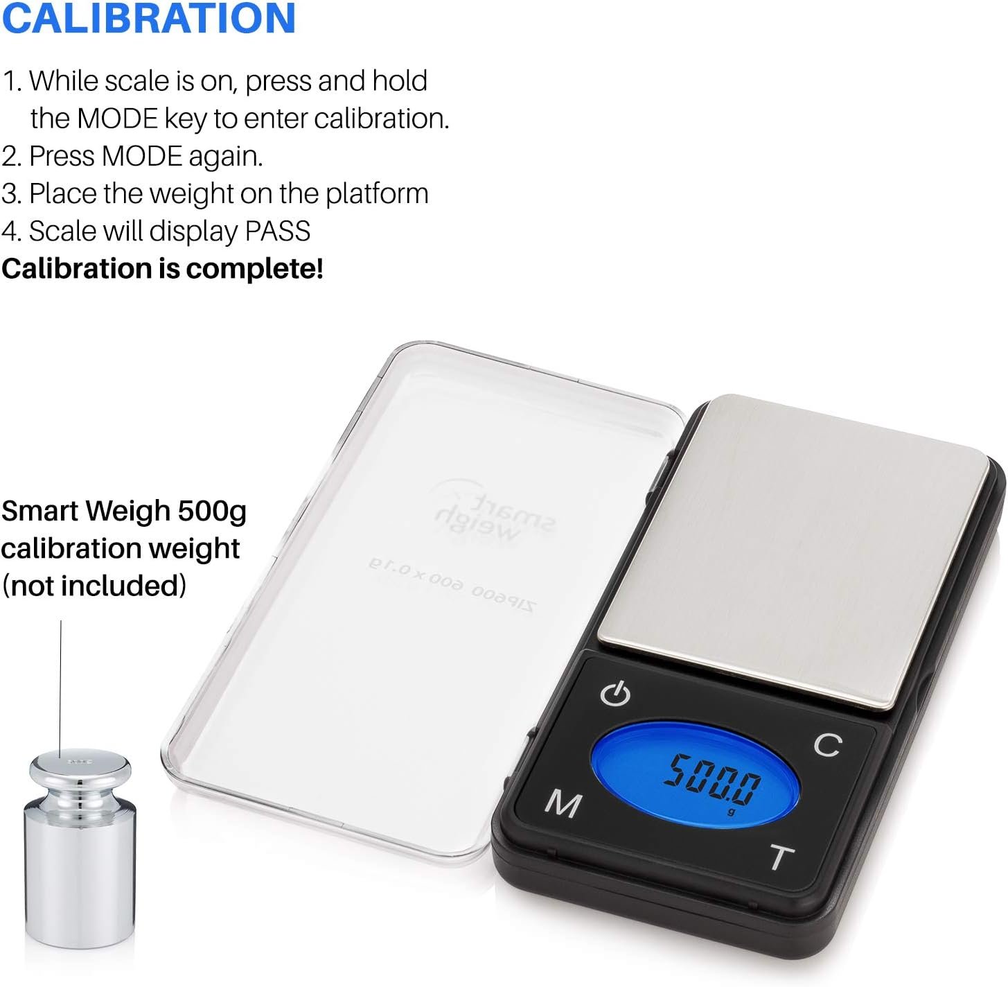 Smart Weigh ZIP600 Ultra Slim Digital Pocket Scale 600g by 0.1g with Counting Feature,Gram Scale and - Image 7