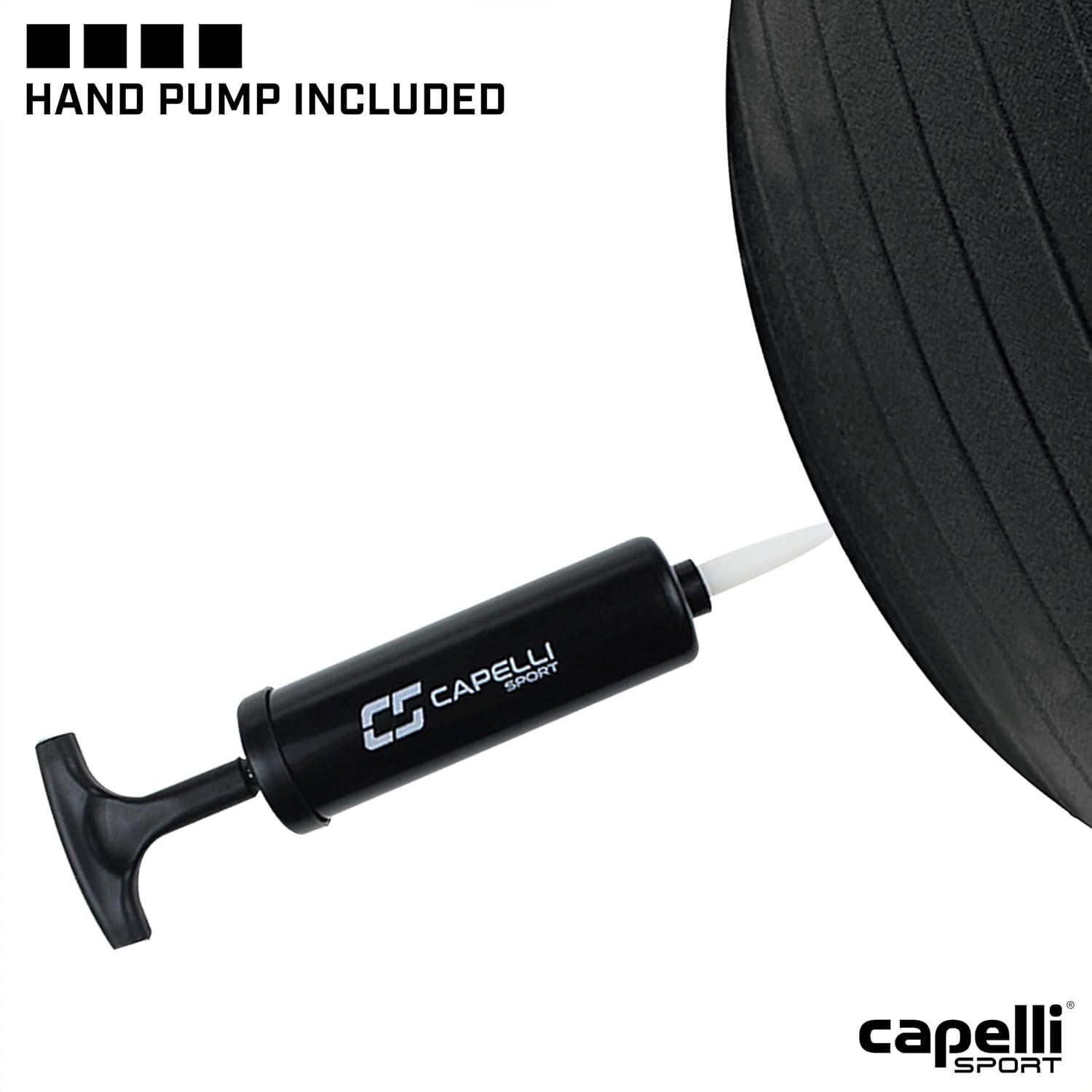 Capelli Sport Exercise Ball for Yoga, Balance Ball, Pilates, Anti Burst Slip Resistant, Quick Pump - Image 5
