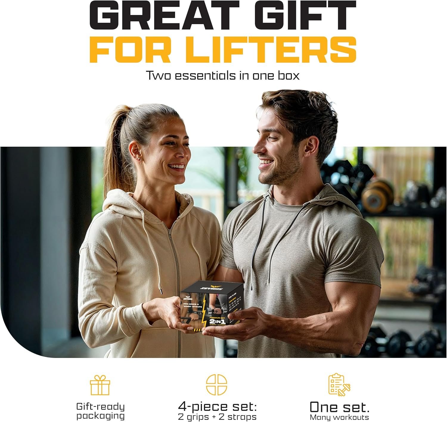 Wrist Straps For Weightlifting & Anti-Slip Workout Grips Premium Set – Weightlifting Wrist Straps - Image 8