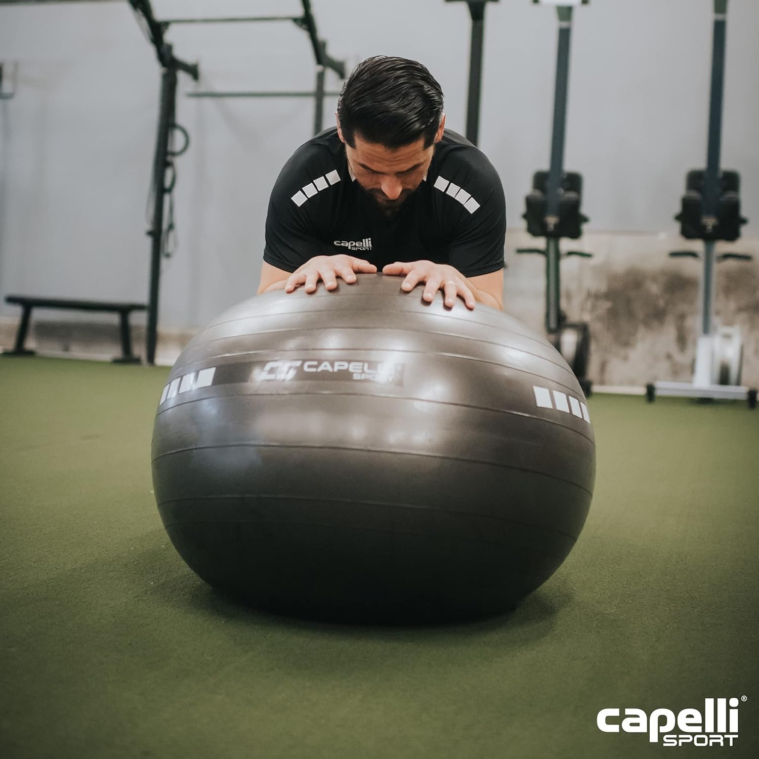Capelli Sport Exercise Ball for Yoga, Balance Ball, Pilates, Anti Burst Slip Resistant, Quick Pump - Image 7