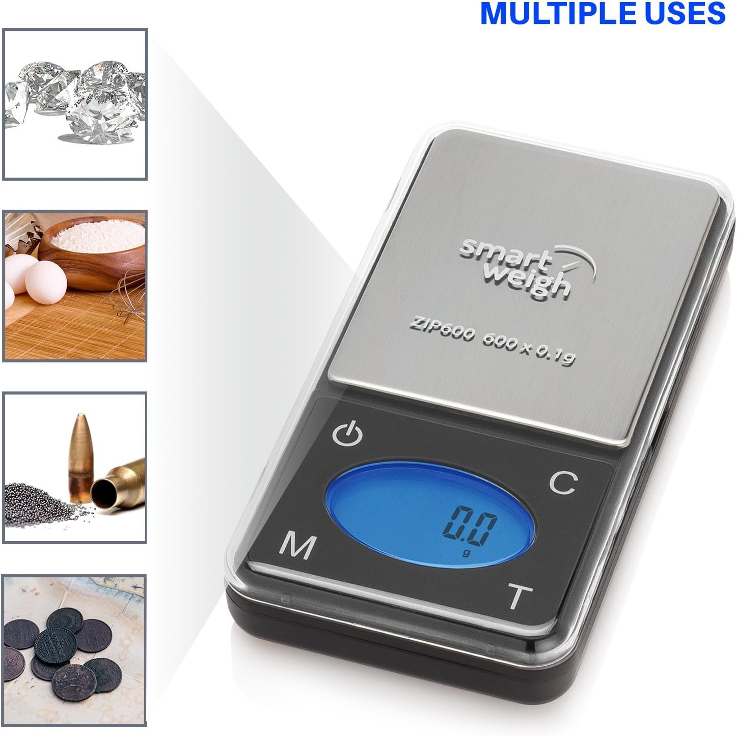 Smart Weigh ZIP600 Ultra Slim Digital Pocket Scale 600g by 0.1g with Counting Feature,Gram Scale and - Image 5